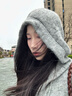 翊尚美灰色針織衫女2025年秋冬新款休閑開(kāi)衫連帽衛衣慵懶風(fēng)寬松潮流毛衣 灰色 【柔軟顯瘦抗起球】 均碼 【推薦80-140斤】 曬單實(shí)拍圖