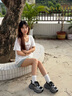 CAMILA KSENIA女鞋爆款老爹鞋女2025新款夏季百搭厚底休閑網(wǎng)面透氣運動跑步鞋子 黑色 36 曬單實拍圖