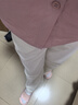 舒芳蝶（shufangdie）休閑褲女裝2025夏季新款高級感粉色襯衫高腰修身顯瘦闊腿褲兩件套 兩件套裝 M 曬單實(shí)拍圖