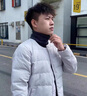巴魯尼圍脖男士秋冬山羊絨假高領(lǐng)薄款脖套套頭羊毛圍巾防寒保暖護(hù)頸椎 深灰色 曬單實(shí)拍圖