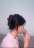 兩世歡閃鉆星星抓夾大號磨砂發(fā)夾女后腦勺高級感絲絨鯊魚(yú)夾發(fā)卡發(fā)抓發(fā)飾 高級感絲絨-星星抓夾 曬單實(shí)拍圖
