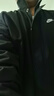 耐克（NIKE）男裝 秋季新款立領(lǐng)拉鏈寬松防風(fēng)保暖長(cháng)袖夾克加絨外套搖粒絨 FZ0657-010 黑色 L 曬單實(shí)拍圖