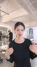 維多利亞旅行者（VICTORIATOURIST）運動T恤女秋冬瑜伽服上衣跑步健身服普拉提訓練修身長袖打底衫黑M 曬單實拍圖