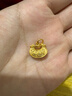 周大福馬年生肖lucky幸運馬兒童鎖包黃金吊墜(工費180)約1g F236573 曬單實(shí)拍圖
