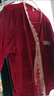 KJ睡衣女高端品牌秋冬貼身衣物金絲絨長(cháng)袖開(kāi)衫蕾絲花邊套裝家居服 酒紅色 XL 適合115-130斤 曬單實(shí)拍圖