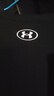安德瑪（Under Armour）春夏Strip Logo男子寬松運動(dòng)休閑短袖T恤1390203 黑色001 2XL 曬單實(shí)拍圖