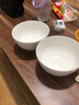 高顏值家用銀杏時(shí)光米飯碗大面碗陶瓷餐具家用新骨瓷陶瓷碗 銀杏時(shí)光 4.5英寸2碗2白勺 曬單實(shí)拍圖