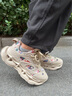 森馬男鞋厚底增高老爹鞋潮流百搭男士休閑運動(dòng)跑步鞋子男 杏色 41 曬單實(shí)拍圖