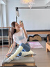 雙秀瑜伽服套裝高級感三件套絕美普拉提修身透氣寬松罩衫運動(dòng)健身文胸 白色罩衫+灰藍文胸+灰藍褲 L 110-120 曬單實(shí)拍圖