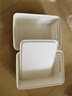名創(chuàng)優(yōu)品（MINISO）格紋仿藤編帶蓋收納筐 桌面收納盒宿舍辦公雜物收納籃 中號(hào)2個(gè)裝 曬單實(shí)拍圖
