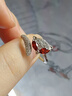 XUPING旭平首飾gzx【潘生福利】合金小狐貍戒指女生送生日禮物 小狐貍8碼 曬單實(shí)拍圖