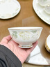 漢茗景德鎮高顏值骨瓷碗盤(pán)餐具中式陶瓷碗碟筷套裝家用喬遷之喜禮物 微波爐適用丨皮箱裝丨 60件套 曬單實(shí)拍圖