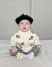 G. DUCKKIDS新生嬰兒衣服開(kāi)春外出服男寶寶春裝針織連體衣嬰幼兒毛衣嬰童哈衣 寶寶單層開(kāi)衫 80cm (建議18-20斤) 曬單實(shí)拍圖