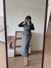 顏域毛呢馬甲背心長(cháng)款半裙兩件套女2025新款冬季穿搭簡(jiǎn)約氣質(zhì)套裝 灰色 XL 曬單實(shí)拍圖