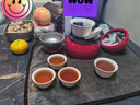 南山先生 旅行茶具戶(hù)外便攜創(chuàng  )意禮物一壺三杯中式茶具套裝葫沏快客杯 葫沏快客杯_紅色高配款 曬單實(shí)拍圖