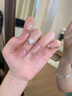 DRAGBOLL鉑金PT950鉆戒純銀戒指婚戒送女友生日七夕情人節禮物 奢華款-愛(ài)心女戒【定制7個(gè)工作日】 曬單實(shí)拍圖