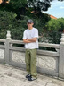 Foss Phil工裝褲男士春秋季寬松束腳多口袋休閑直筒長(zhǎng)褲子男2098軍綠XL 曬單實(shí)拍圖