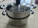 美的（Midea）蒸鍋304不銹鋼蒸煮兩用湯鍋饅頭包子家用蒸籠鍋禮品 曬單實(shí)拍圖