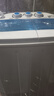 大黃鴨電器洗衣機半自動(dòng)雙桶雙缸家用小型迷你租房宿舍波輪脫水甩干雙杠省電老式強動(dòng)力易操作以舊換新 UV紫光丨純銅雙電機丨抑菌除螨丨防刮絲脫水桶 曬單實(shí)拍圖