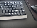 雙飛燕（A4TECH）FK11 飛時(shí)代有線(xiàn)小鍵盤(pán) 薄膜辦公打字用鍵盤(pán)筆記本外接臺式電腦 86鍵便攜USB接口 遂空灰 曬單實(shí)拍圖