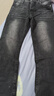 伯談美式cleanfit黑灰紋路517風(fēng)格水洗復古牛仔褲微喇做舊高彈休閑男 黑灰色【質(zhì)量】(修身偏小碼)(森 L ((115-125)) 曬單實(shí)拍圖