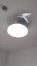 美的（Midea）風(fēng)扇燈餐廳吊扇燈led臥室燈隱形扇葉遙控三防燈具熟睡風(fēng)包安裝 曬單實(shí)拍圖