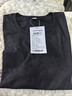 JEANSWEST LIFE真維斯2025年新款秋季長(cháng)袖t恤圓領(lǐng)打底衫舒適寬松內搭秋裝衣服 黑色 （棉質(zhì)款式） 4XL 曬單實(shí)拍圖