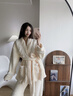 維多利亞睡衣女秋冬季加絨加厚法式少女珊瑚絨保暖外穿家居服套裝 珍珠翻領(lǐng)套裝 米色 L 【建議100-120斤】 曬單實(shí)拍圖
