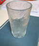 冰川紋玻璃杯高顏值日式水杯家用泡茶杯奶茶果汁杯咖啡杯啤酒杯 冰川高杯300ml1只 曬單實(shí)拍圖