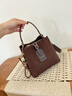 CALWAN KEODH水桶包包女包2026新款斜挎真皮單肩手提生日禮物送女友老婆 【棕色】輕奢時(shí)尚百搭高級感實(shí)用走心女生閨蜜 曬單實(shí)拍圖