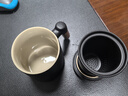 京東京造茶杯便攜式黑陶茶泡茶壺茶杯功夫茶具辦公杯隨身茶壺容量400ml 曬單實拍圖