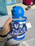 杯具熊（BEDDYBEAR）星辰雙飲兒童保溫杯帶吸管水杯316鋼大容量保溫壺600ML奧特曼德凱 曬單實(shí)拍圖
