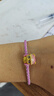周大生黃金腕美轉(zhuǎn)運(yùn)珠足金熊貓手鏈琺瑯七夕禮物送女友 偵探熊貓1.05g 曬單實拍圖