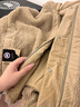 加拿大鵝（Canada Goose）【新品】Alberni女士雙面羊毛抓絨飛行員夾克大鵝外套 7068W 9410 沙漠米 L 曬單實(shí)拍圖