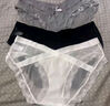 內小伴3條蕾絲內褲女士性感純欲夏季薄款純棉襠低腰情趣送女友L 曬單實(shí)拍圖