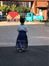 小淘孩兒童古裝漢服男女童春秋國(guó)學(xué)服國(guó)風(fēng)馬面裙三字經(jīng)中秋演出服 藍(lán)120 曬單實(shí)拍圖