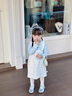 班喜迪女童連衣裙春裝2026新款洋氣寶寶公主裙周歲禮服春秋兒童背帶裙子 藍色 80 曬單實(shí)拍圖