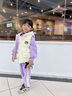 G.DUCKKIDS女童庫洛米加絨套裝兒童洋氣韓版衛(wèi)衣秋冬裝女寶寶加厚馬甲三件套 紫色三件套 120 cm 曬單實拍圖