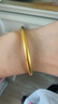 金至尊（3DG Jewellery）黃金手鐲古法3D硬足金鐲子素圈手鐲送女友老婆媽媽生日禮物計價(jià) 厚壁款56圈-金重12.86克K117006723 曬單實(shí)拍圖