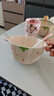 少女心草莓雙耳碗勺湯碗沙拉碗飯碗家用碗高顏值年輕人釉下彩餐具 雙耳碗隨機（1碗1勺） 曬單實(shí)拍圖