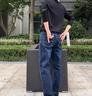 CAIDEN KETCH品牌男裝牛仔褲男士2025新款春秋季寬松直筒褲中年爸爸裝百搭褲子 藍(lán)色 32 腰圍2尺5適合140斤左右 曬單實(shí)拍圖