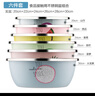 維艾（Newair）不銹鋼盆篩六件套加大加厚調料盆洗菜盆和面盆沙拉盆米篩味斗套裝 曬單實(shí)拍圖