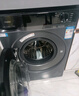 海爾（Haier）【旗艦新品4.0】10公斤晶彩屏超薄直驅(qū)滾筒洗衣機(jī)全自動(dòng)六位減震大容量BE37E精華洗2.0國家補(bǔ)貼 洗脫+直驅(qū)超薄+1.15洗凈比+智投+藍(lán)盾除菌 曬單實(shí)拍圖