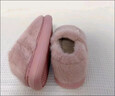 ECAC防滑保暖月子鞋女款秋冬季外穿居家室內孕婦包跟鎖溫棉拖鞋女 粉色【軟底防滑】包跟保暖 36-37 適合35-36的腳穿 曬單實(shí)拍圖