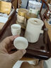 京東京造 旅行茶具套裝 便攜茶具快客杯戶(hù)外茶杯整套米黃舟山 一壺四杯 曬單實(shí)拍圖