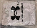 安德瑪（Under Armour）兒童夏季運(yùn)動(dòng)套裝夏款短褲短袖套裝男大童短袖梭織短褲套裝 白T黑短褲 150 曬單實(shí)拍圖