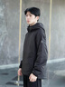 森馬（Semir）王安宇同款棉服男發(fā)熱科技棉外套三防保暖棉衣25新款冬裝連帽上衣 黑色90001 M 曬單實(shí)拍圖