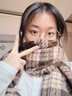 啄木鳥(niǎo)美拉德棕色圍巾女秋冬季2025新款氛圍感格子保暖情侶圍脖冬天禮盒 米咖(主圖款) 曬單實(shí)拍圖