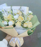 艾斯維娜鮮花速遞11朵玫瑰花束送女友生日禮物全國同城配送 11朵香檳玫瑰花束-推薦款 曬單實(shí)拍圖