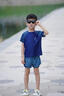 佑游兒童泳衣男童分體2025新款男孩游泳衣中大青少年夏雙層泳褲套裝備 藍色小熊【泳衣套裝】 130 3XL高130-145cm重55-60斤 曬單實拍圖